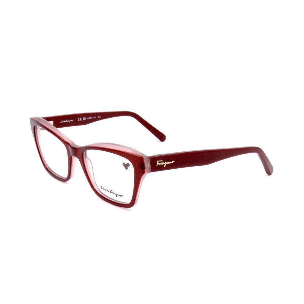 New Salvatore Ferragamo SF-2951 614 Burgundy & Rose Eyeglasses 53/18/140